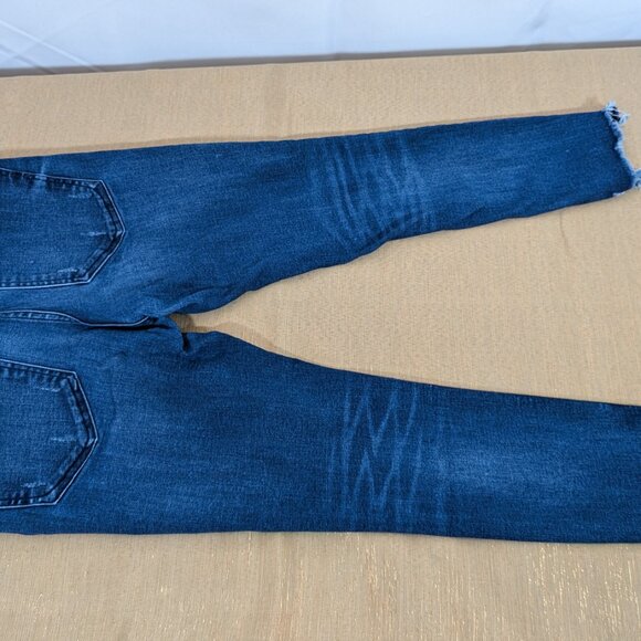 Mid Rise Perfect Ankle Legging Jeans with Raw (frayed) Hem - Picture 9 of 10